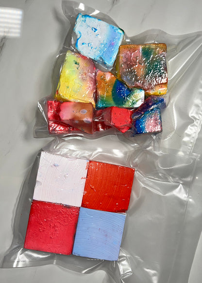 4 Pack Broken & Painted Gym Chalk